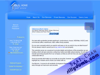Ideal Home property website's printscreen