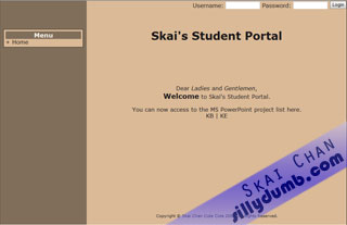Skai Student Portal - Main page