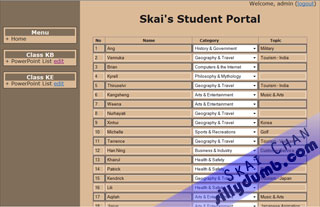 Skai Student Portal - Admin Edit