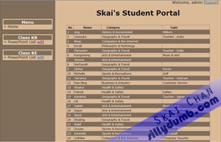 Skai Student Portal - View Project List