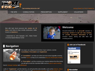 SmokeForWhat website's printscreen