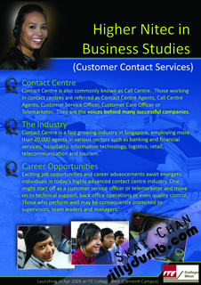 Customer Contact Services course flyer