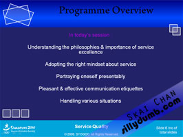 Singapore Youth Olympic Volunteer Training PowerPoint Slides version 6